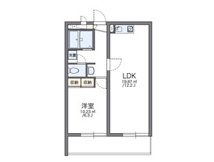 レオパレスグラティテュードの物件間取画像